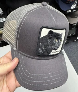 Goorin Bros The Farm SnapBack Trucker Hat Black Panther Gray White NEW - Picture 1 of 1