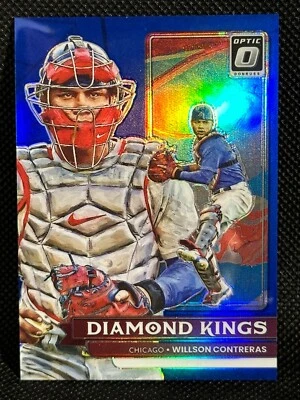 Willson Contreras /75 - Blue Diamond Kings - COLOR MATCH - 2022 Donruss Optic 24 - Image 1 of 4