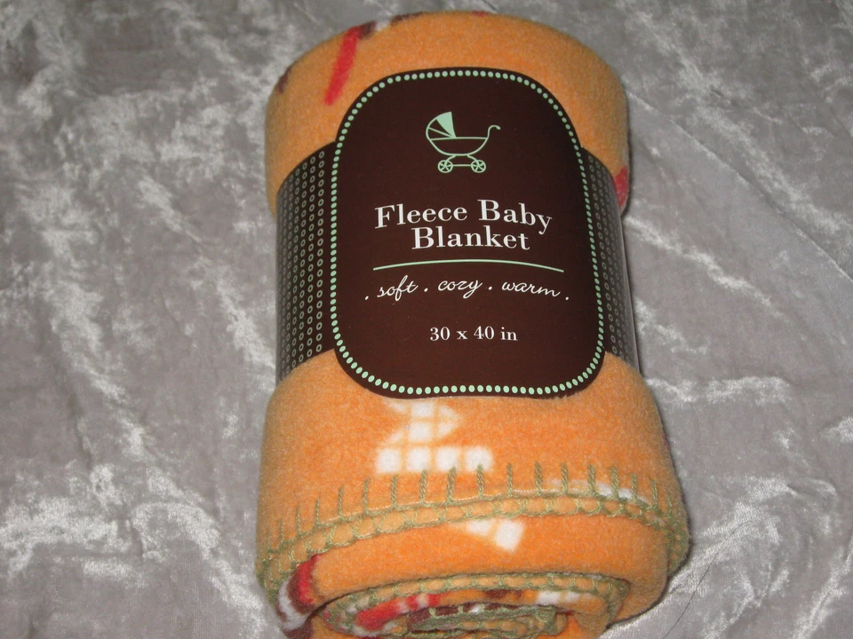 Coloridas mantas de vellón para bebé suaves acogedoras cálidas cuna infantil 30x40 ¡NUEVAS! Foto 1 de 1