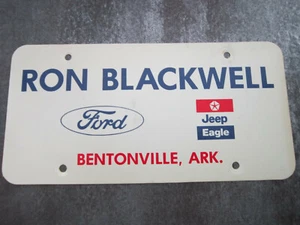 Ford Dealer Booster American License Number Plate Plastic - Picture 1 of 2