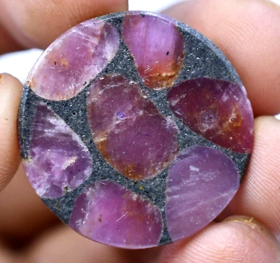 33.55 Ct Natural Mogok Trapiche Ruby Certified Unique Very Rare Found Gemstone - Image 1 of 4