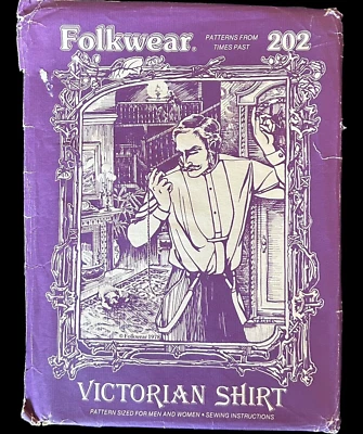 Camisa vitoriana padrão de costura fantasia vintage cosplay 1978 sem cortes XS-XL roupa folclórica - Imagem 1 de 3