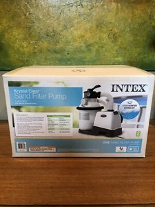 NEW Intex 1200 GPH Sand Filter Pump For Above Ground Pools With Automatic Timer! - Picture 1 of 4