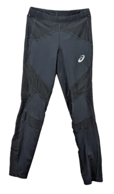 Asics Leg Balance Blk Running Legging Tights Inner Muscle Zip Leg Mens M Stretch - Image 1 of 4