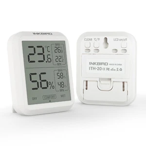 Inkbird Temperature Humidity Sensor Thermometer Hygrometer Recorder LCD ℃/℉ Temp - Picture 1 of 8