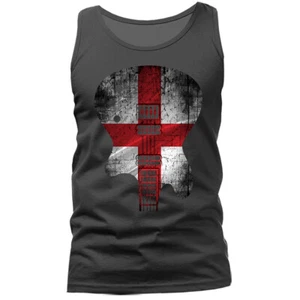 Canotta grafica Guitar Body Flag England Music Band - Foto 1 di 8