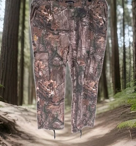 Realtree Xtra Camouflage Cargo Pants Men's 2XL 44-46 Hunting 6 Pockets Logo - Picture 1 of 10