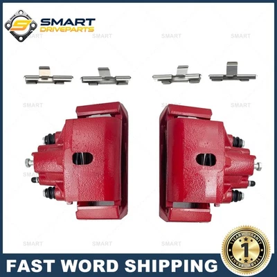 2Pcs Rear Brake Calipers w/ Bracket For Ram 1500 Dodge Durango Chrysler Aspen Foto 1 de 4