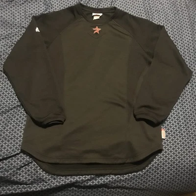 VINTAGE Houston Astros Majestic Sweatshirt Mens LARGE Black Therma Base MLB - Image 1 of 4