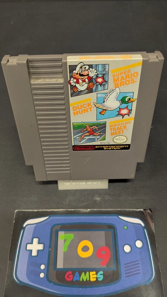 Super Mario Bros/Duck Hunt/World Class Track Meet (Nintendo NES) - Solo carrito Foto 1 de 1