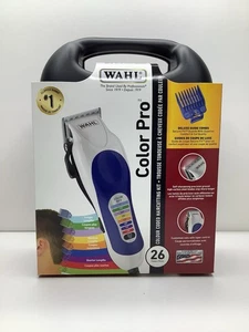 New Wahl Color Pro Complete Hair Cutting Kit 26 Piece Corded Clippers 79300-1010 - Afbeelding 1 van 5