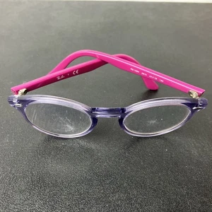 Ray Ban Kids Pink Eyeglasses FRAMES Only RB1594 Polished Transparent Violet - Picture 1 of 11