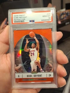 2006 TOPPS FINEST RED REFRACTOR KOBE BRYANT.........PSA 10 GEM MINT (3) - Picture 1 of 2
