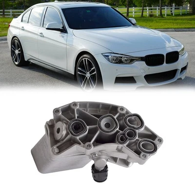 Алюминиевый масляный радиатор двигателя 11428583895 в сборе для BMW 440i G30 540i 640i 740i - Изображение 1 из 4