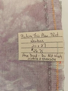 Picture This Plus 32 Count HEATHER Hand Dyed Linen for Cross Stitch 20"x27" - Picture 1 of 3