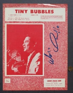 Legendary Hawaiian Music star Don Ho signed autograph Tiny Bubbles Sheet Music - - Picture 1 of 1