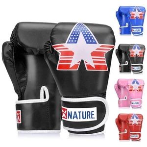4oz 6oz 8oz PU Kids Boxing Gloves w/Gift Box Children Cartoon MMA Kickboxing ... - Picture 1 of 6