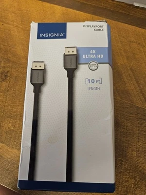 Displayport Cable 4K Ultra HD (10 ft)- Insignia - Image 1 of 2