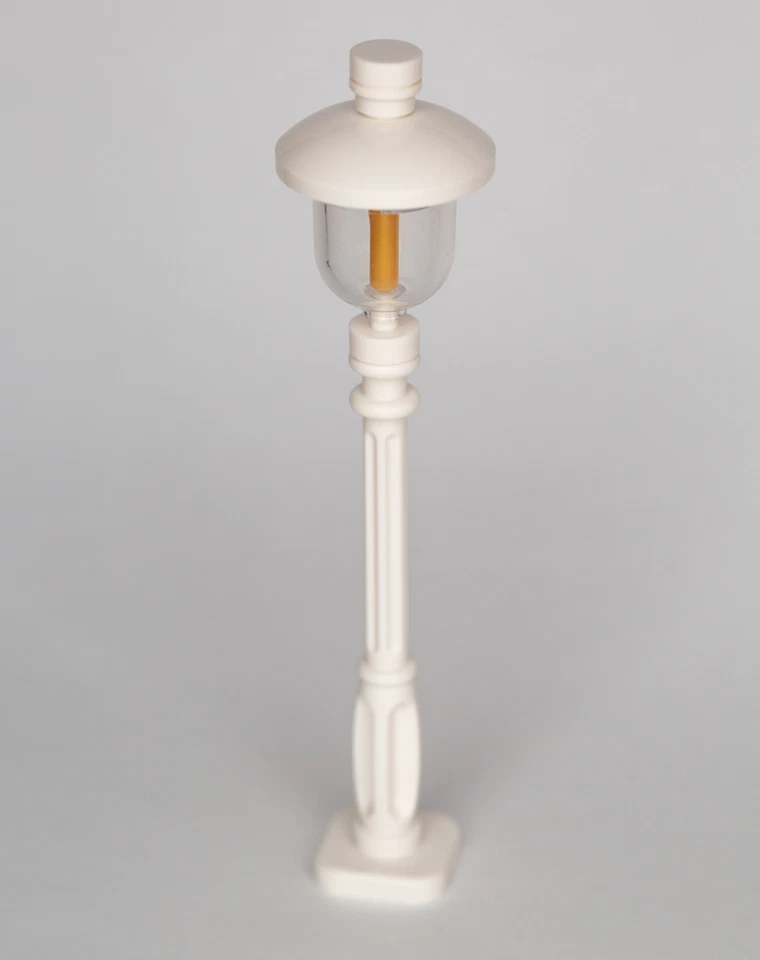 LEGO® MOC moderne Straßenlaterne, Laterne, Lampe, Leuchte - weiß (White) NEU