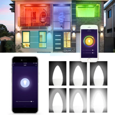 5W Remote Control Bulb Wifi LED Light Lamp for Alexa Google Home E14 Smart Life - Image 1 of 4