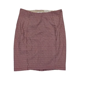 NWT Liverpool Plaid Knit Pencil Skirt Bia Sweet Berry Petite 8/29 XP6023M42P30 - Picture 1 of 9