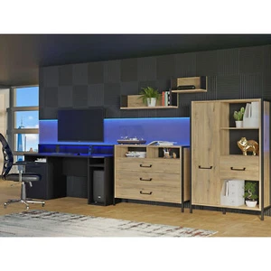 Jugendzimmer Orell 20 Bartex Oak 4-teilig Jugendzimmer Studentenzimmer - Bild 1 von 10