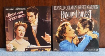 LOT 2 Laserdisc Greer Garson PRIDE PREJUDICE Laurence Olivier~RANDOM HARVEST Foto 1 de 4