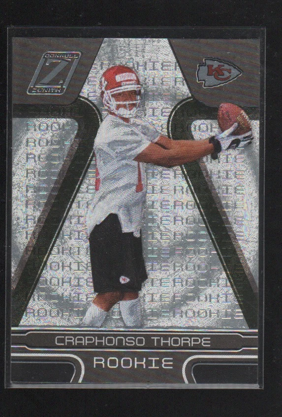 CRAPHONSO THORPE 2005 ZENITH ROOKIE CARD #112  /999 - Image 1 of 1