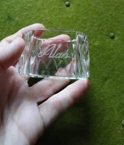 Alan Irish Cut Crystal Napkin Ring Tyrone - Picture 1 of 6