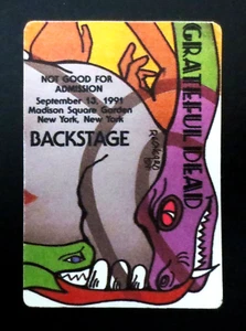 Grateful Dead Backstage Pass Puzzle Rainforest MSG NY 9/13/91 9/13/1991 Snake - Picture 1 of 23