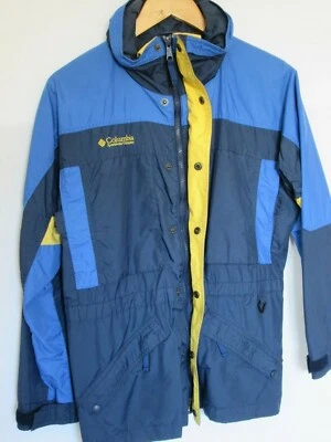 COLUMBIA Blue/ Navy Youth Boy 14/16 Hooded Double Zipper and Snap  Ski Jacket  - Image 1 of 4
