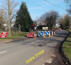 Photo 6x4 Roadworks near Springfields, Tetbury Viewed from the corner of  c2013