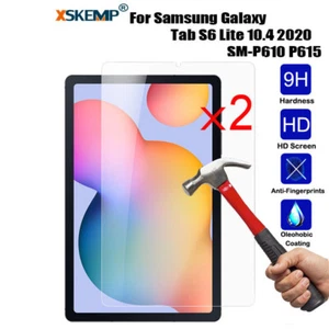 2PCS Tempered Glass Screen Protector Film For Samsung Tab S6 Lite 10.4 P610 P615 - Photo 1/17