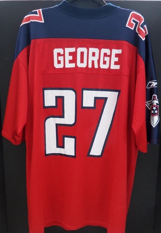 Eddie George #27 Tennessee Titans Jersey Men's Size Large Vintage Reebok Red Cover