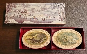 Vintage Avon 1876 Currier & Ive's Winterscapes Fragranced Soap 2-3 oz Bars New - Picture 1 of 12