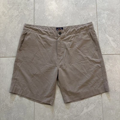 Pantalones Cortos Faherty Hombre 36 Beige Todo el Día Rendimiento Híbrido Cordón Ligero Foto 1 de 4