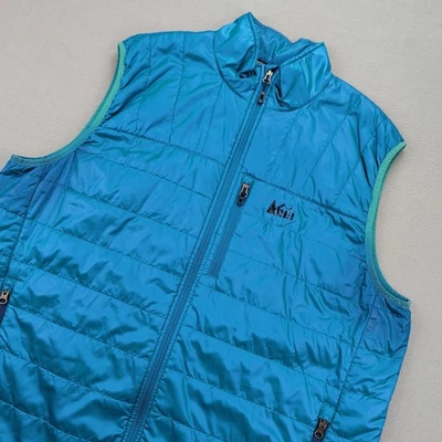 REI Vest Mens 2XL Blue PrimaLoft Pertex Quantum Eco Insulated Puffer Outdoor - Image 1 of 4
