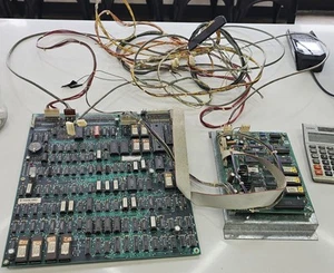 1989 Bally Williams tri-sports PCB Wire Harness, Trackball, and Bezel. - Picture 1 of 7