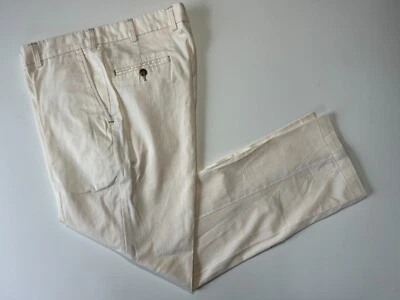 Bill's Khakis Off White Natural Chino Cotton Lyocell Made in the USA Size 36x32 - Image 1 of 4