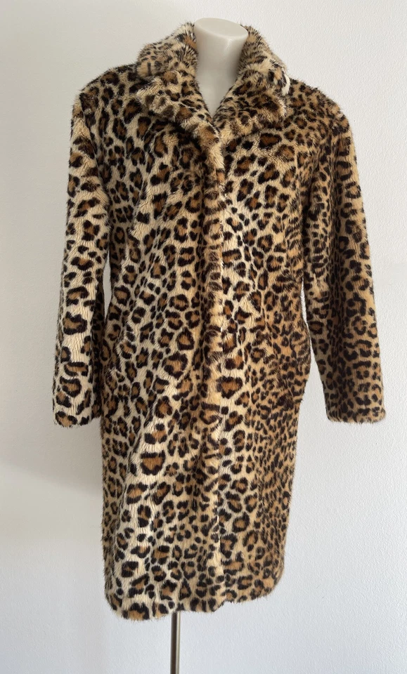 Chaqueta Abrigo Les Coyotes París Leopardo Piel Sintética 16 AÑOS Adolescente Guepardo Francia ++ Foto 1 de 4