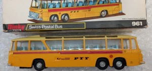 Dinky Supertoys SCARCE 961 Vega Major Luxury Coach Swiss Postal Bus, Yellow - Picture 1 of 15