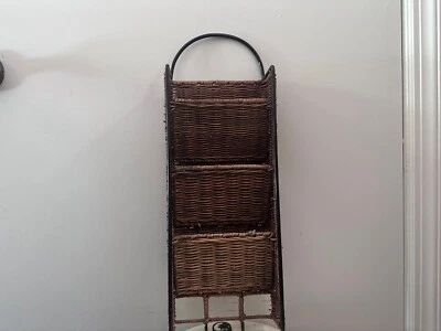Rattan Mail and key Holder - Image 1 of 4
