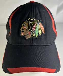 Chicago Blackhawks NHL Center Ice Collection Reebok Sombrero Calce Elástico L/XL - Imagen 1 de 7