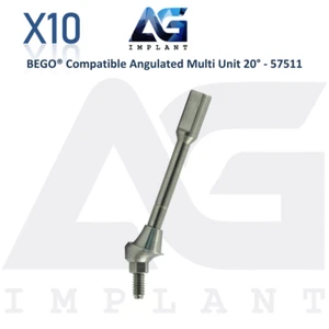 10 Angulated Multi Unit 20° Prosthetic Compatible with BEGO® - 57511 Dental Lab - Picture 1 of 5
