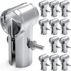 12 Stück Endschienenkellen 1-5/8" x 1-5/8", T Rohrschelle für 1-5/8" OD Rohrkette Li - Bild 1 von 12