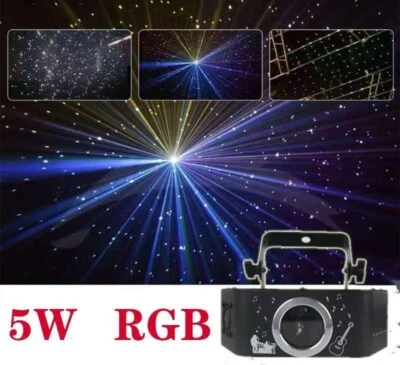 5W RGB Meteor Storm Laser Light DMX Party Stage Light effect - Image 1 of 4