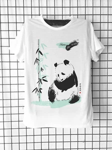 T-Shirt Panda Bambus Into the Wild Natur Tiere Ökologie Japanisch - Bild 1 von 5