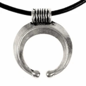 Römischer Mond Anhänger - Halbmond Amulett Mittelalter Lunula crescent pendant - Picture 1 of 2