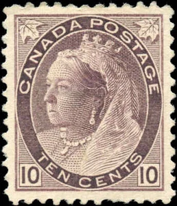 Canada Mint H VF looking 10c Scott #83 1898 Queen Victoria Numeral Issue Stamp - Picture 1 of 2