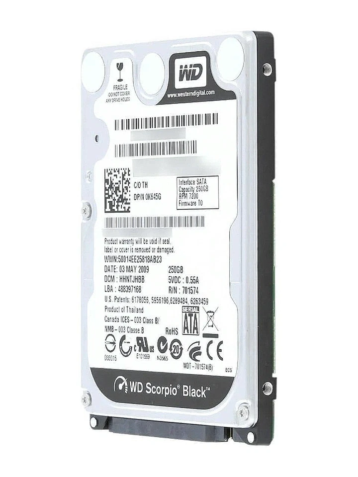2.5" SATA Hard Drive for Laptop 750GB HDD Windows 10 Pro Pre-Installed Legacy - Image 1 of 1